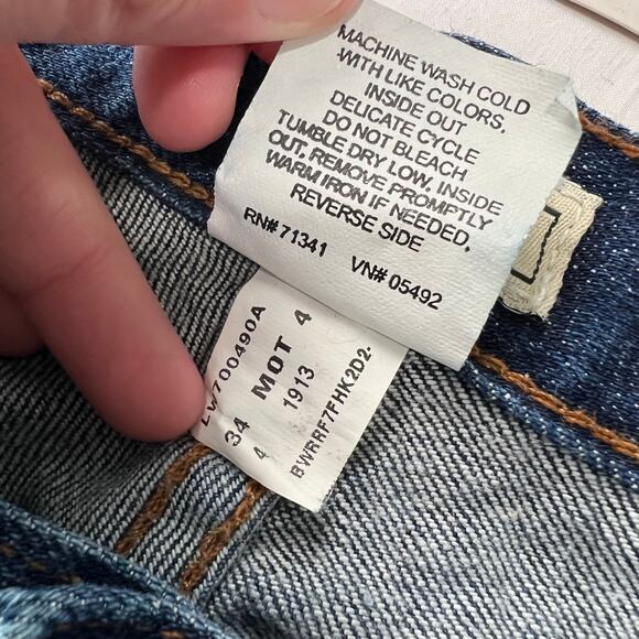 L.L. Bean Vintage Blue Jeans women’s size 8 petite - Picture 8 of 8